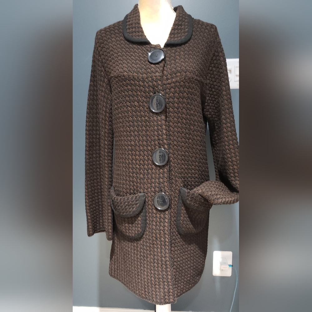 Willow Heavyweight Full Button Collared Sweater C… - image 1